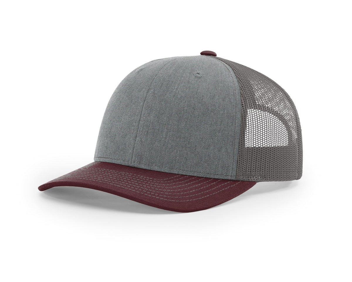 Heather Grey/ Charcoal/ Maroon