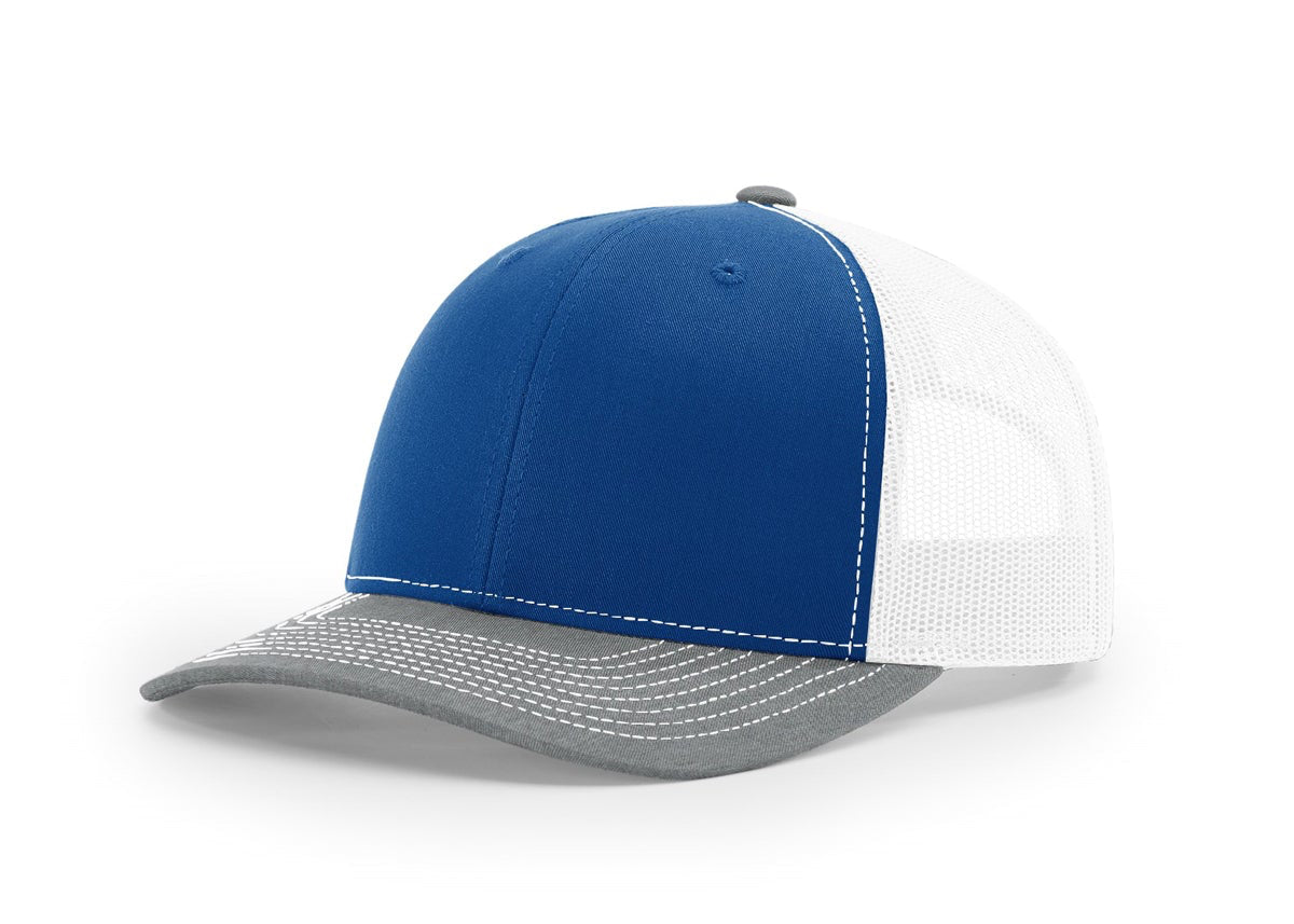 Royal/ White/ Heather Grey