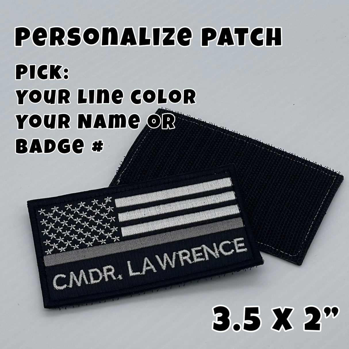 Personalize Thin Line Patch