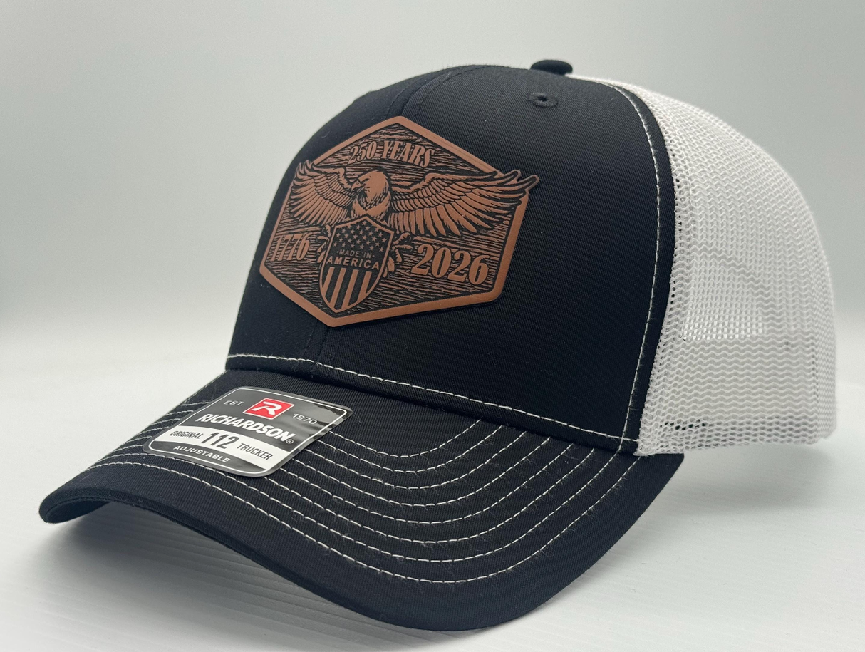 USA 250 Years Patch (1776–2026) Eagle – Patriotic Snapback
