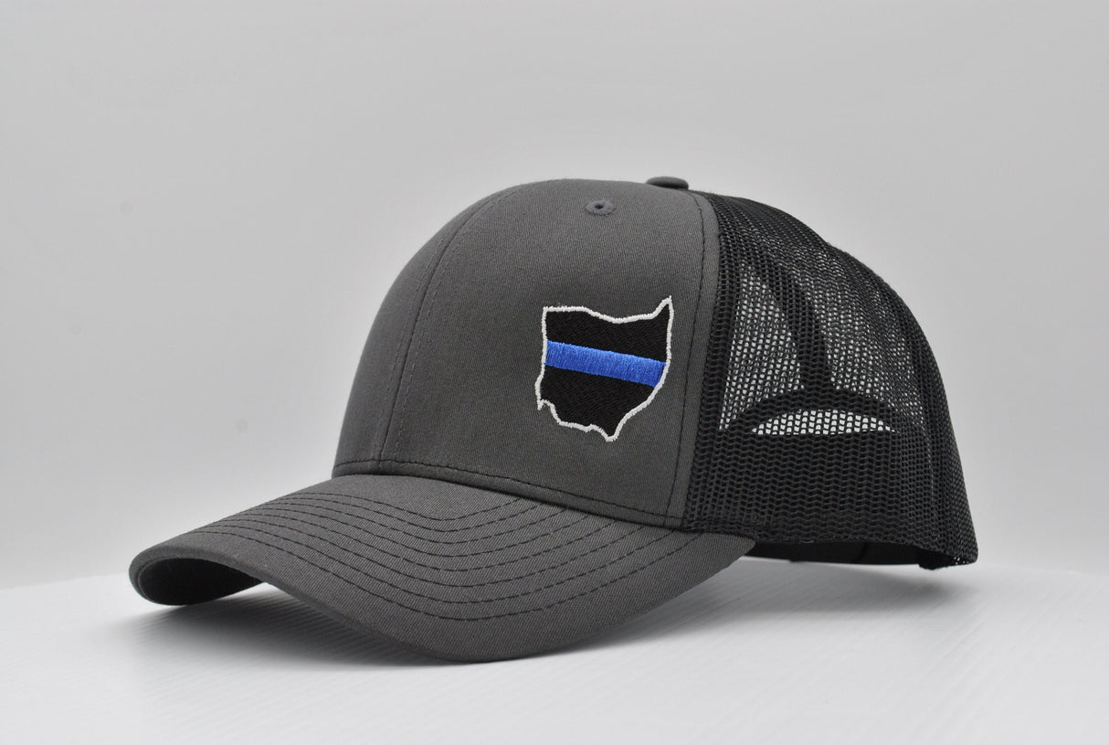 Ohio State Thin Blue Line Machine Embroidery Design | Instant Download | 7 format files