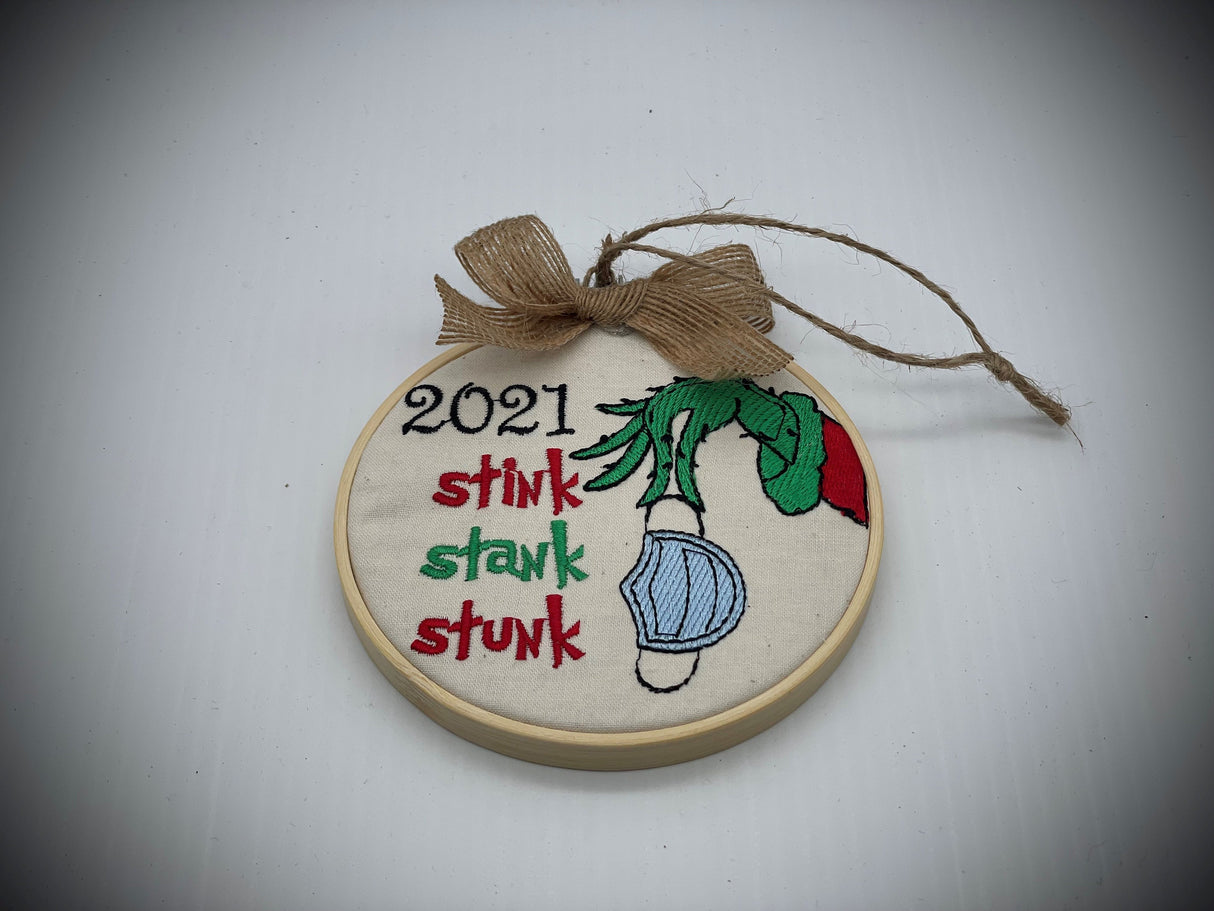 2021 Grinch Stink Stank Stunk Machine Embroidery Design Files | Instant Download | 7 format files
