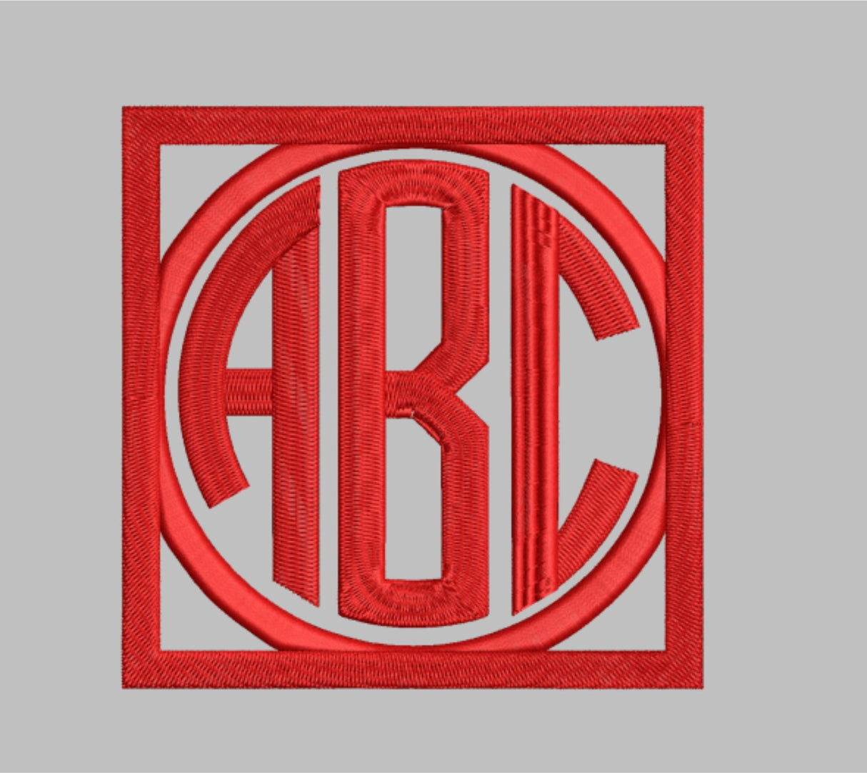 Framed or No Frame Circle Monogram Font for Machine Embroidery Use | Instant Download | 10 format file type |Multiple Sizes