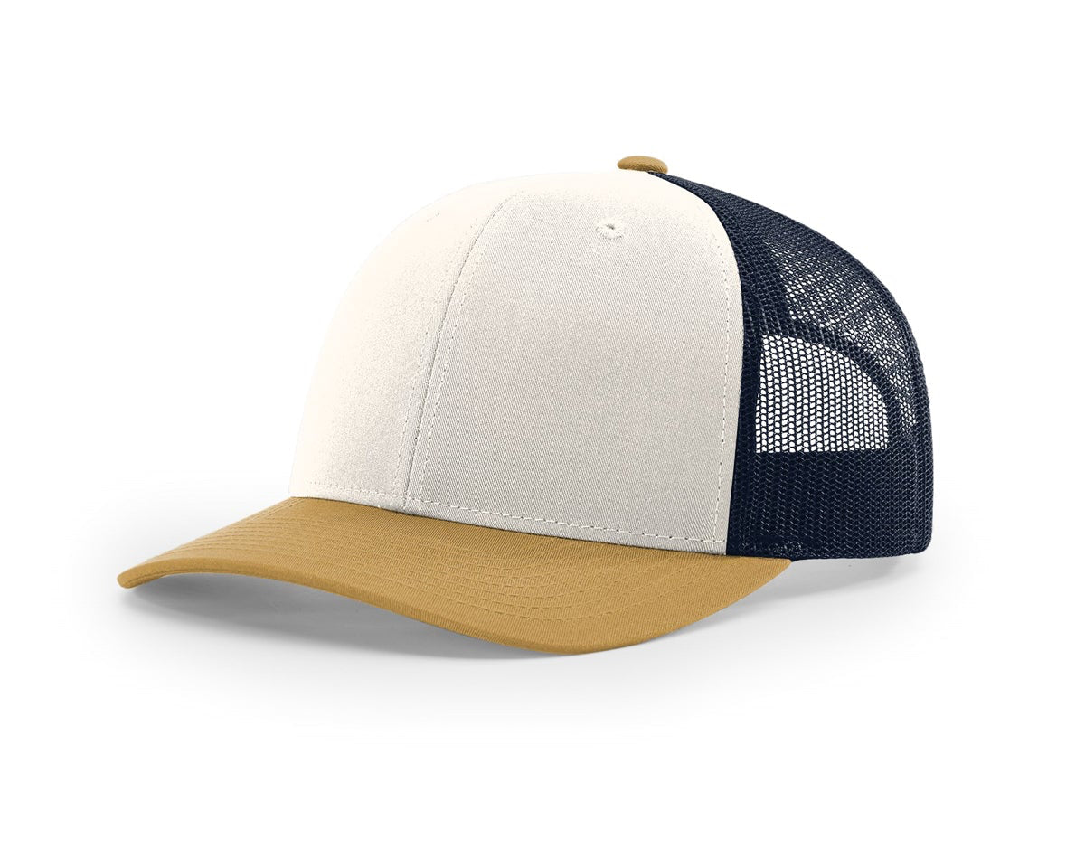 Cream/ Navy/ Amber Gold