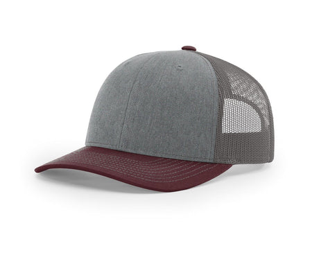 Heather Grey/ Charcoal/ Maroon