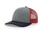 Heather Grey/ Cardinal/ Navy