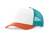 White/ Hawaiian Blue/ Pale Orange