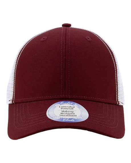 Maroon/ White