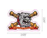 1-30th FAR Bulldogs Stickers
