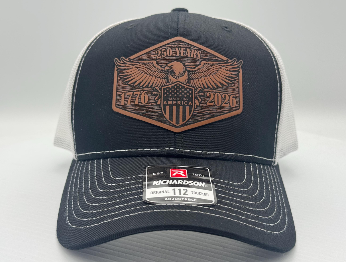 USA 250 Years Patch (1776–2026) Eagle – Patriotic Snapback