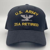 All US Rank Army Retired Hat