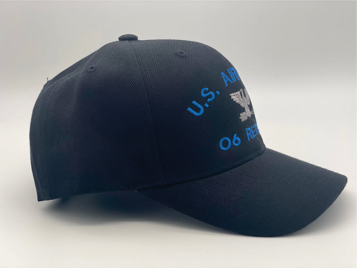 All US Rank Air Force Retired Hat