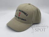 All US Rank Marine Retired Hat