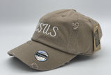 JESUS Embroidered Hat | Distressed Baseball Cap | Custom Hat