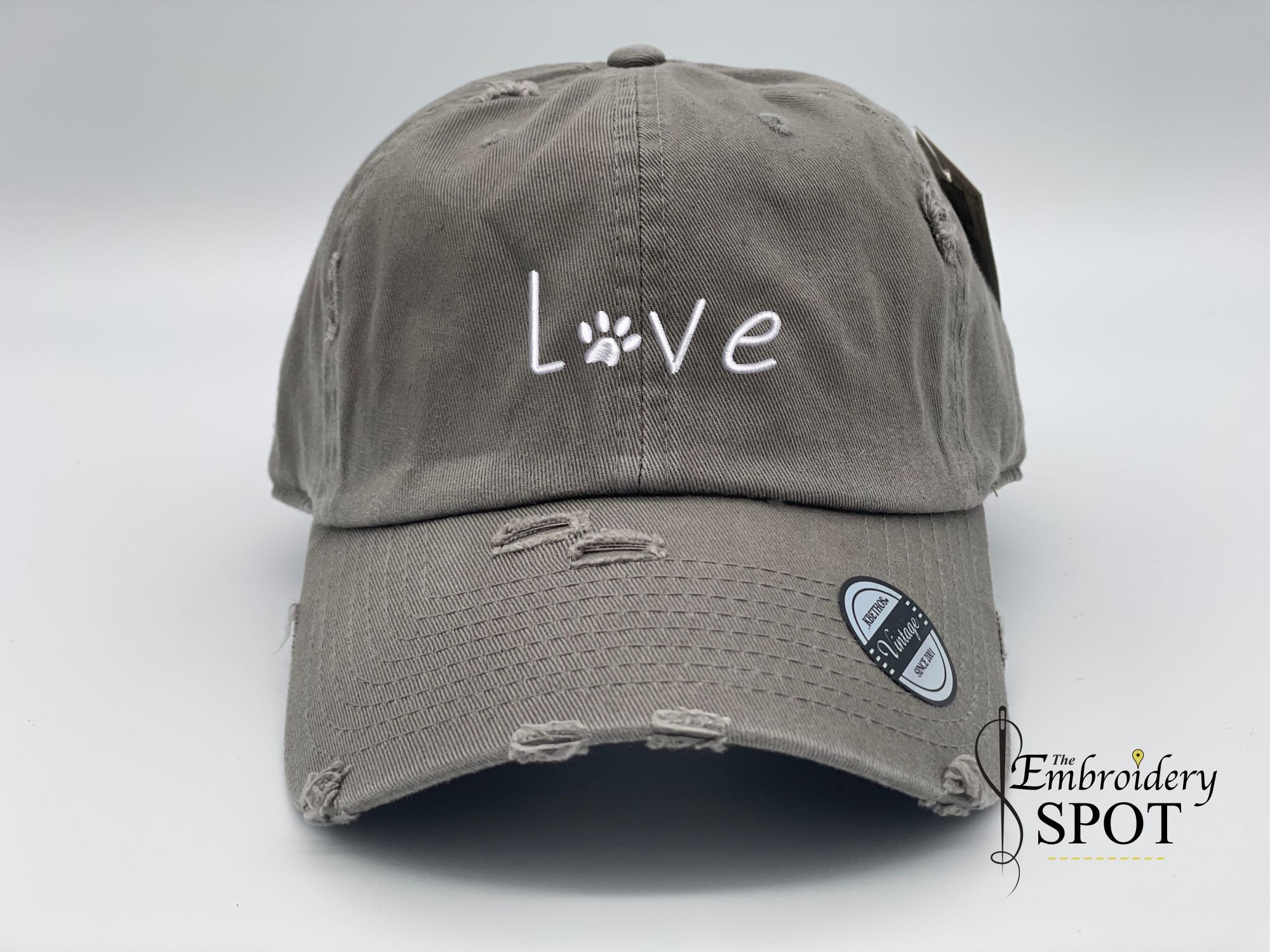 Paw in Love Embroidered Hat