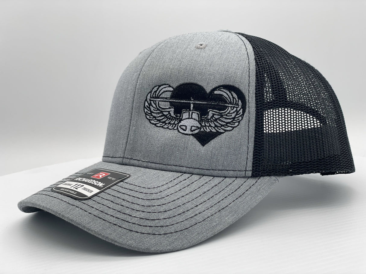 Black Heart 101st Air Assault Embroidered
