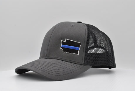 Washington State Thin Blue Line Machine Embroidery Design | Instant Download |  7 format files