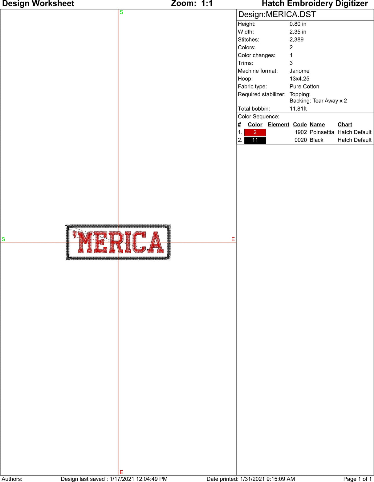 Merica  Machine Embroidery Design | Instant Download |  7 format files