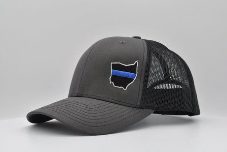 Ohio State Thin Blue Line Machine Embroidery Design | Instant Download |  7 format files