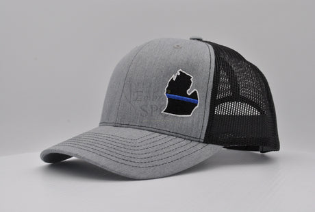 Michigan State Thin Blue Line Machine Embroidery Design | Instant Download |  7 format files