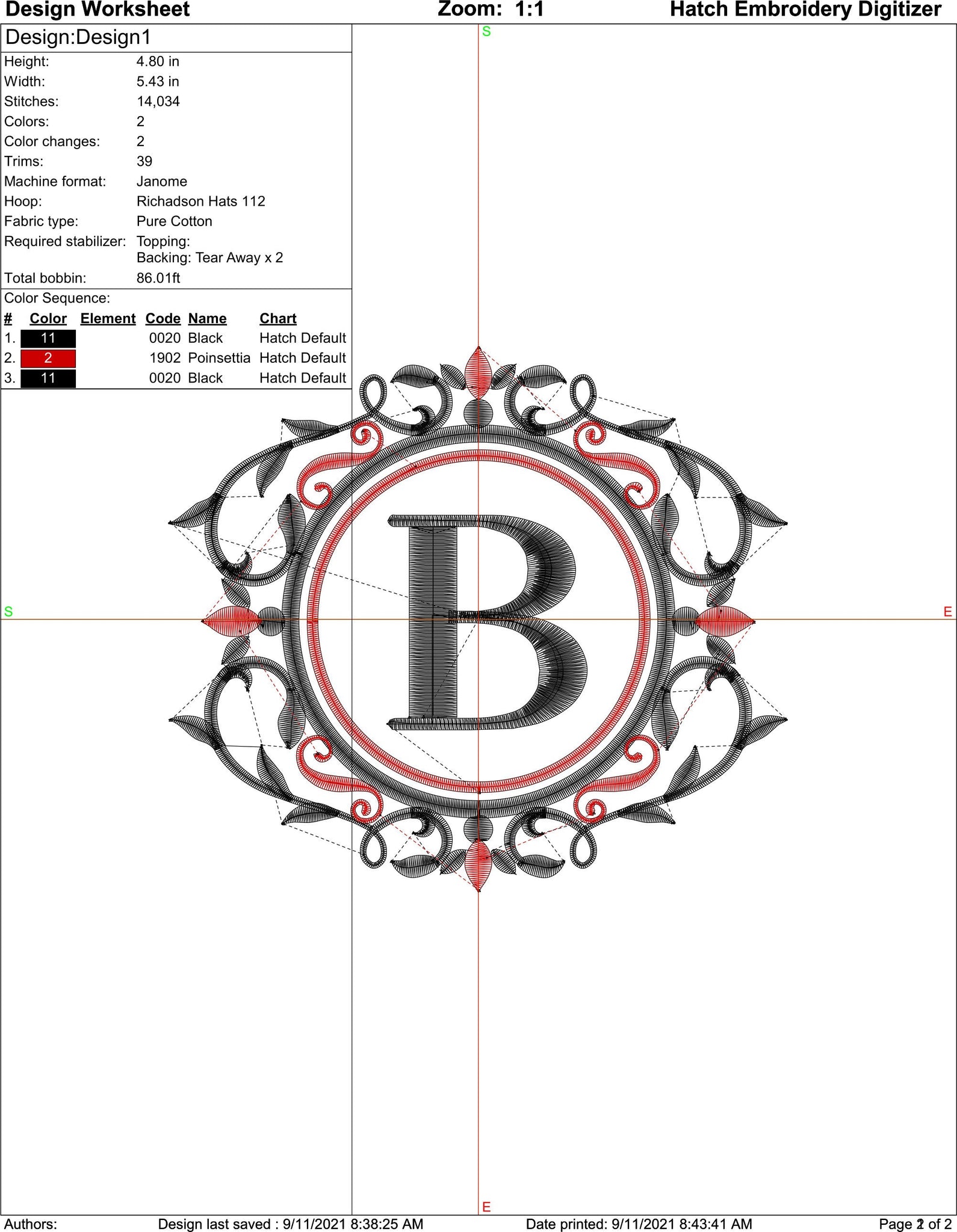 Fancy Ring Monogram Font for Machine Embroidery Use | Instant Download |  8 format file type | 3 sizes