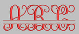 Monogram Font for Machine Embroidery Use | Instant Download |  10 format file type | 11 sizes