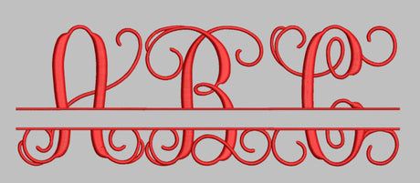 Monogram Font for Machine Embroidery Use | Instant Download |  10 format file type | 11 sizes
