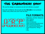 Monogram Font for Machine Embroidery Use | Instant Download |  10 format file type | 11 sizes