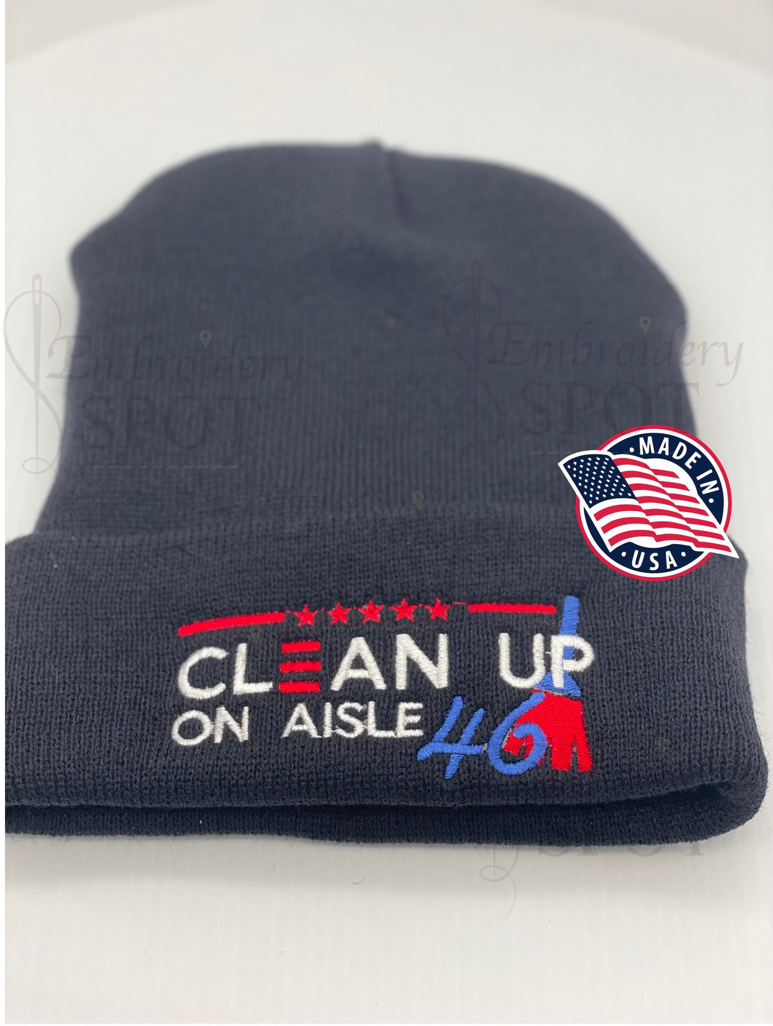 Clean Up On Aisle 46 Cuffed Beanie