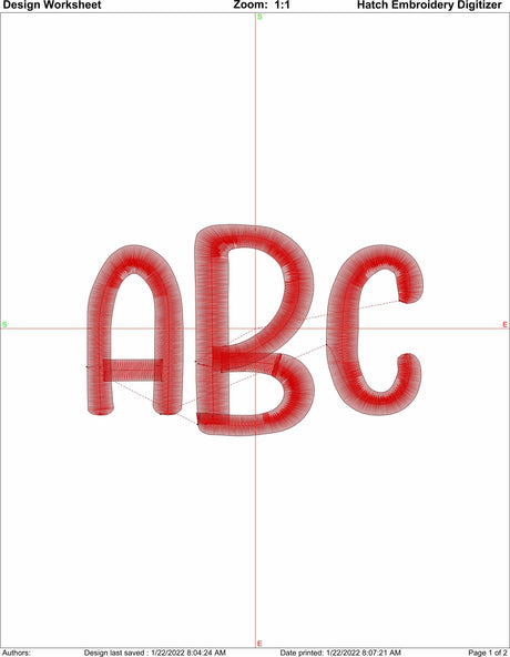 Cute Monogram Font for Machine Embroidery Use | Instant Download |  10 format file type |Multiple Sizes