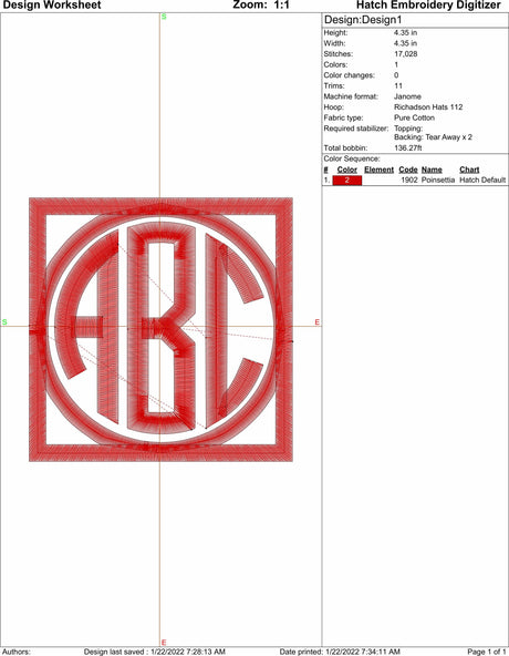 Framed or No Frame Circle Monogram Font for Machine Embroidery Use | Instant Download |  10 format file type |Multiple Sizes