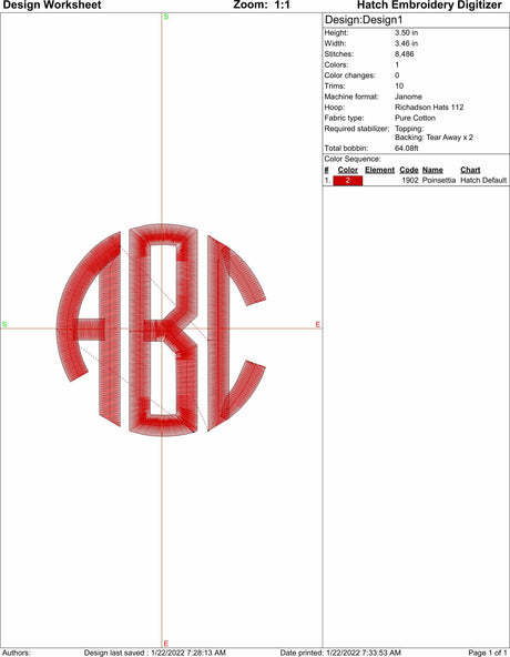 Framed or No Frame Circle Monogram Font for Machine Embroidery Use | Instant Download |  10 format file type |Multiple Sizes