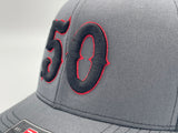Number 50 3D Puff - (Snapback Mesh Back)